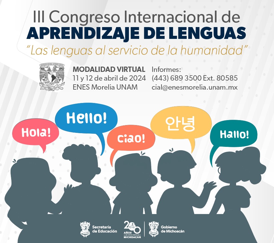 En la ENES Morelia, Tercer Congreso Internacional de Aprendizaje de Lenguas